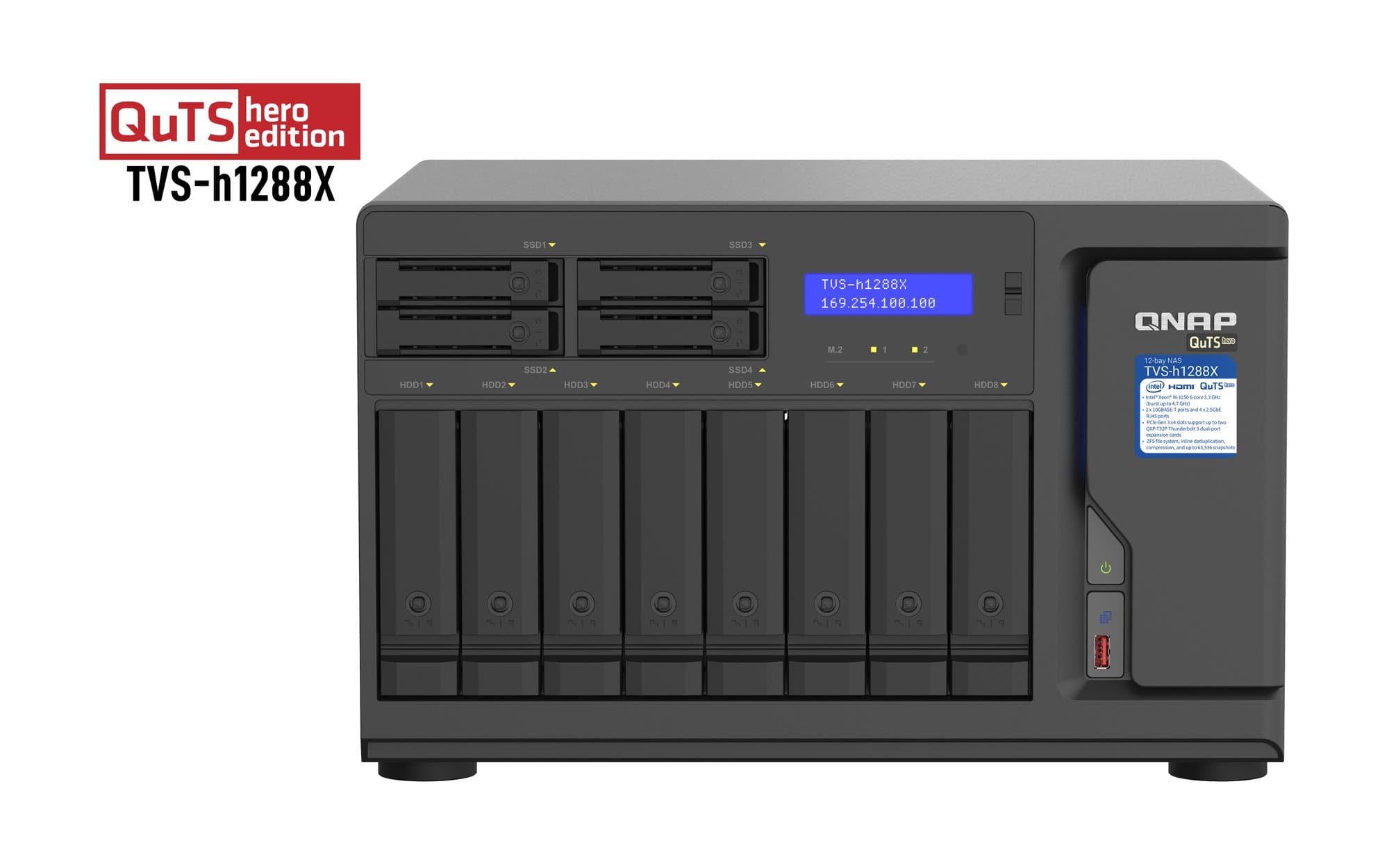 QNAP QNAP 8+4 BAYS 16GB 3.3GHZ XEON W-1250 5195870