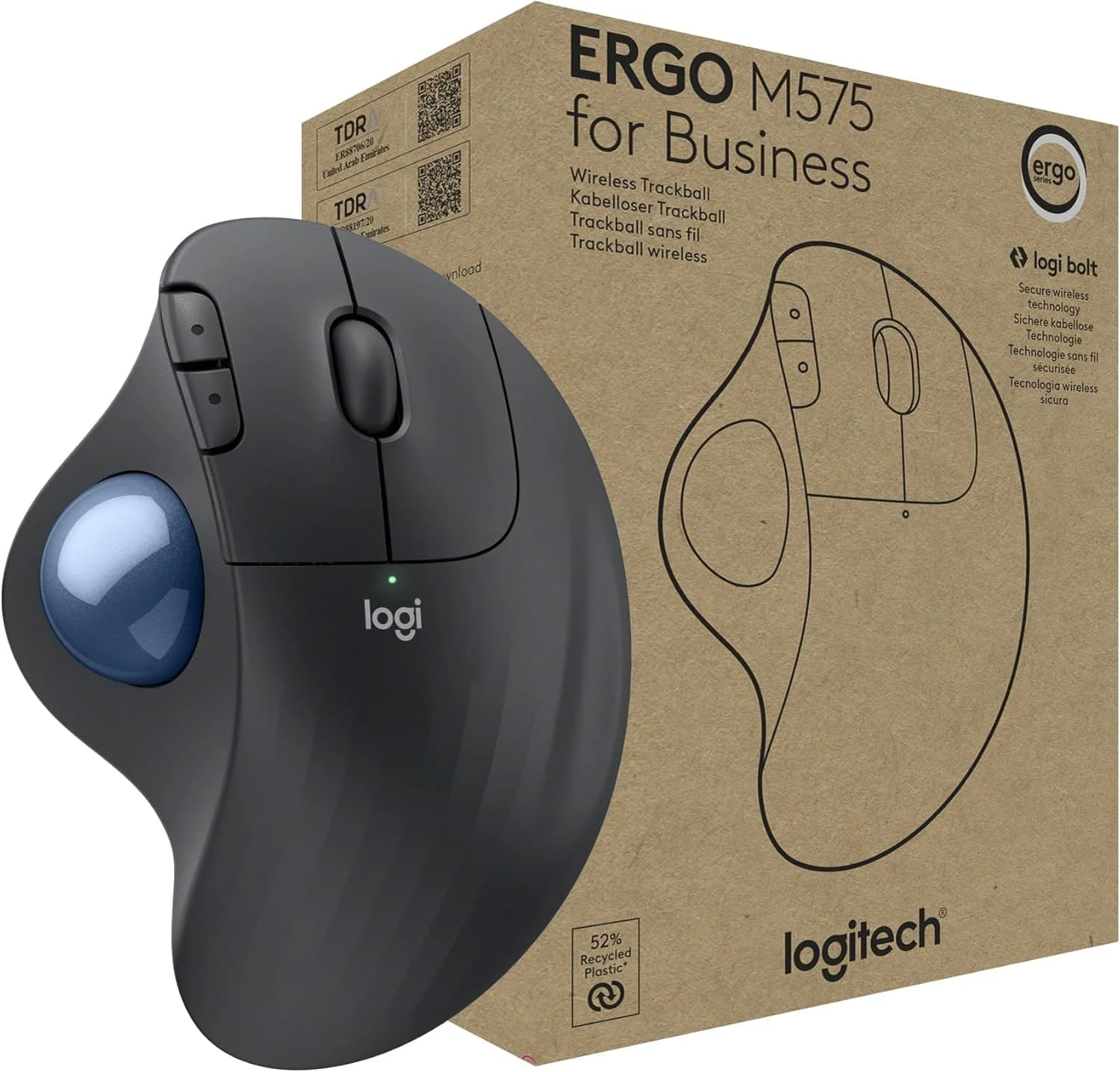 LOGITECH LOGITECH ERGO M575 WLESS TRKBLL FOR BUS -GRAPHITE 5395827