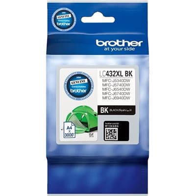 BROTHER BROTHER LC432XLBK BLACK INK CARTRIDGE 5510194