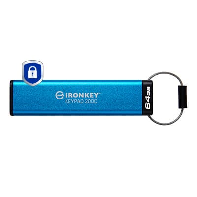 KINGSTON KINGSTON 64GB USB-C IronKey Keypad 200C FIPS 140- 5902832
