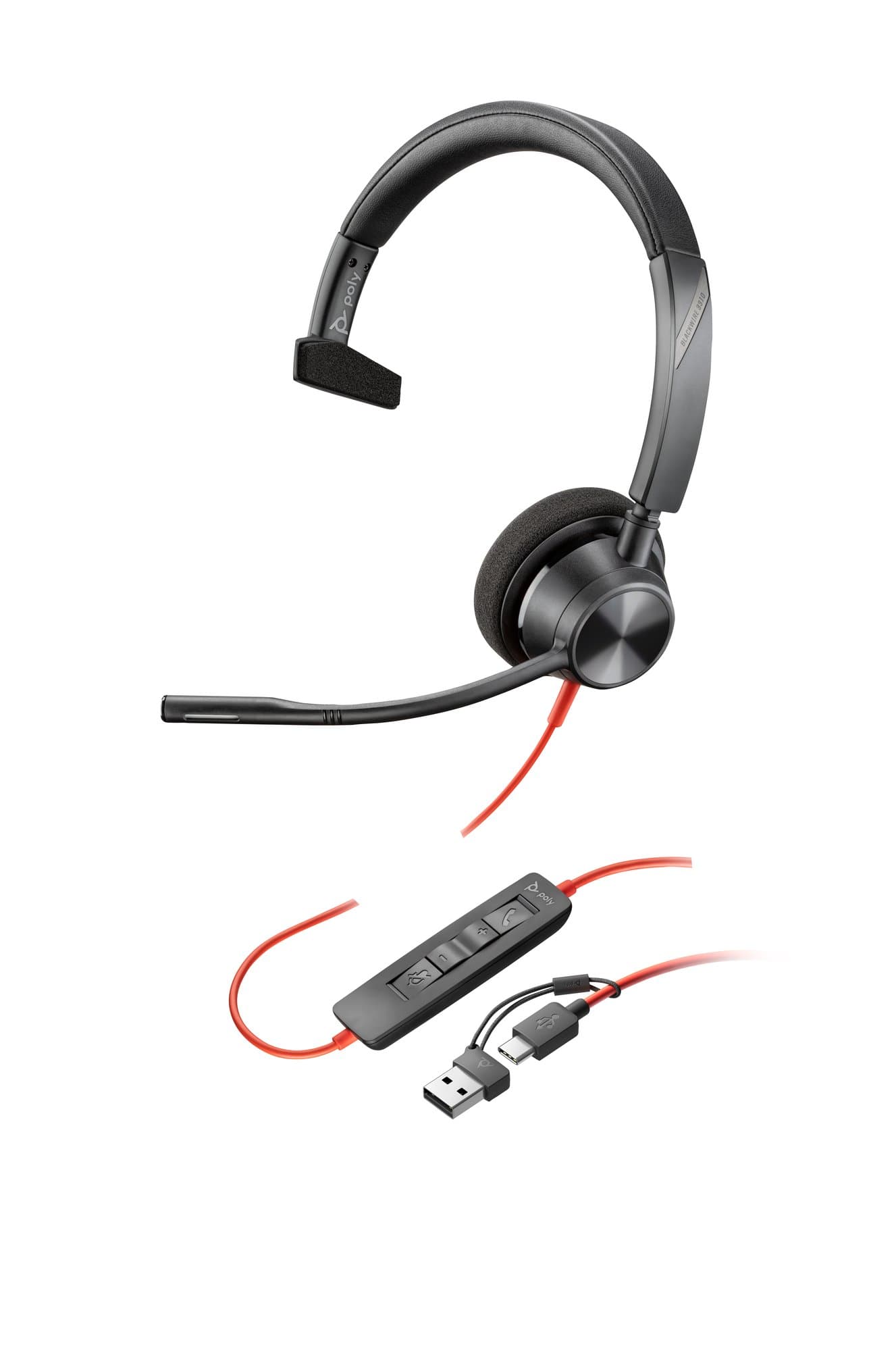 HP HP Poly BW 3310 Mono USB-C HS +USB-C/A 6076710