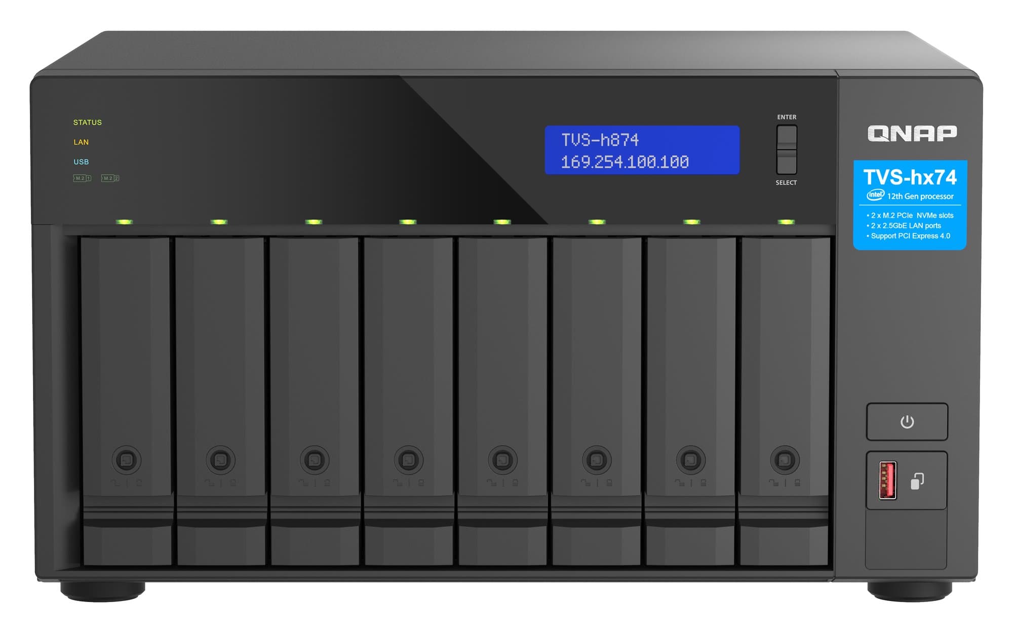QNAP QNAP 8-bay QuTS hero Intel i9/64GB NAS 6179617