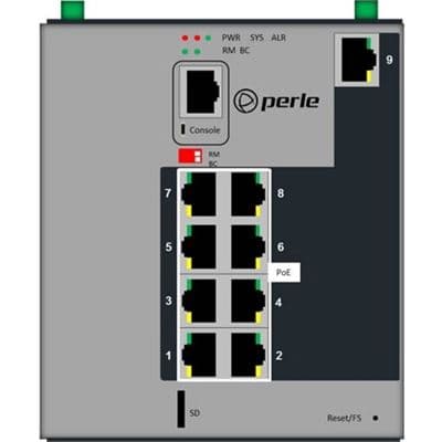 PERLE PERLE IDS-509PP8-XT Ethernet Switch 6494091