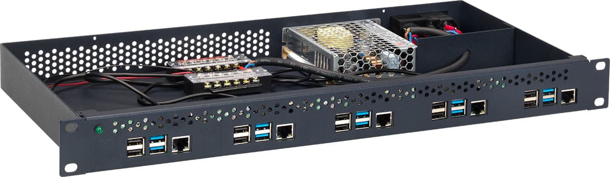 RACKMOUNT.IT RACKMOUNT.IT 1U PI CASE WITH POWER SUPPLY FOR MAX. 5 6584363