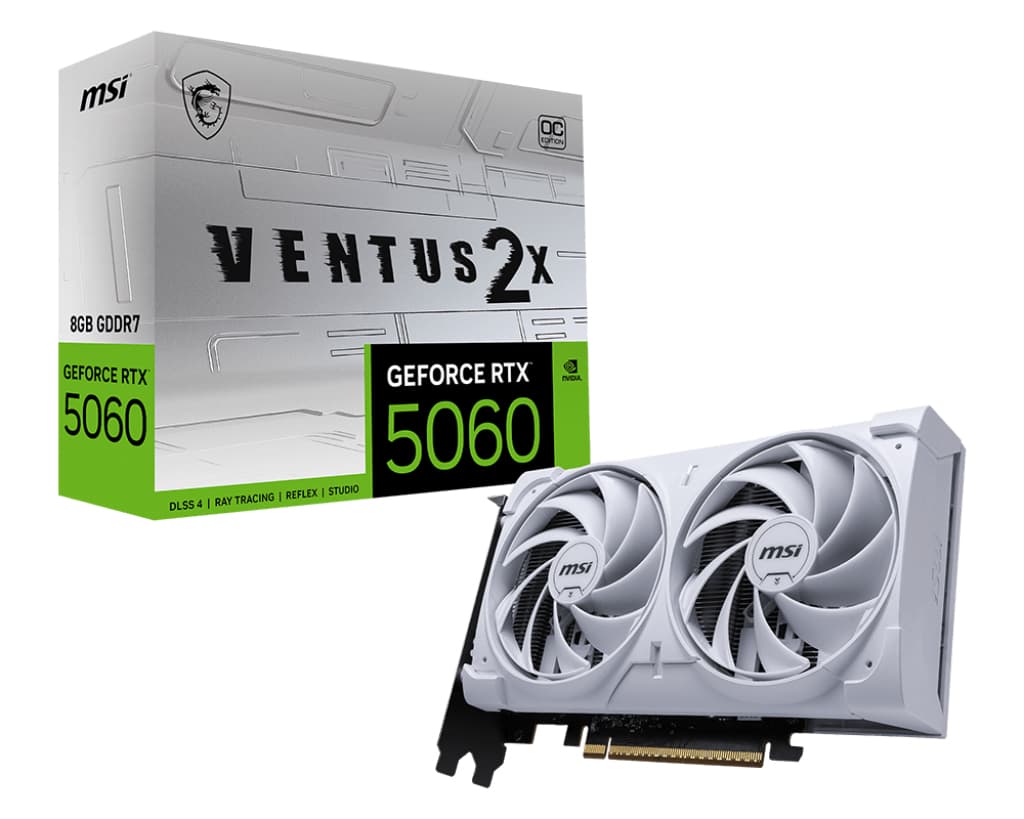 MSI MSI GeForce RTX 5060 8G VENTUS 2X OC WHITE 6594246