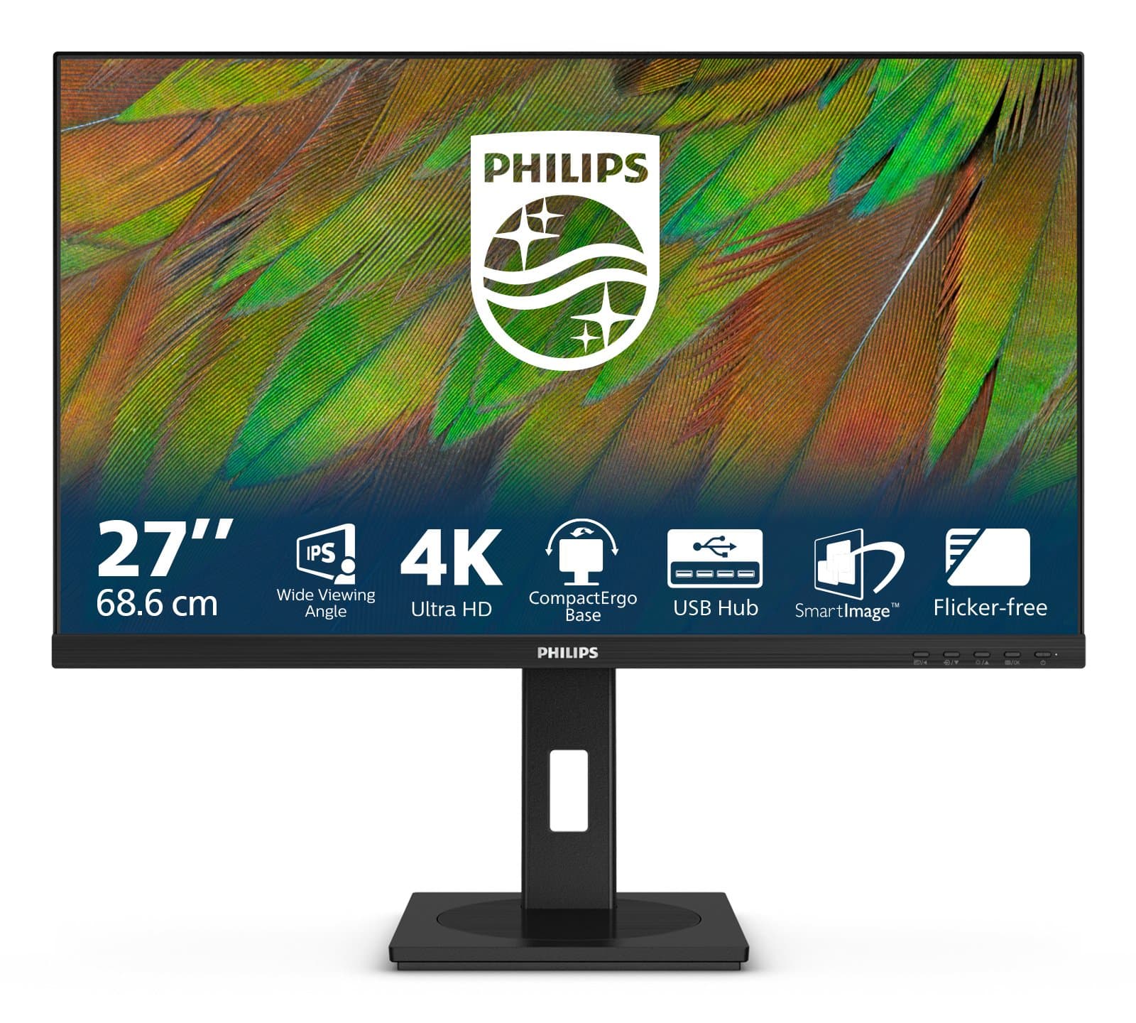 PHILIPS PHILIPS 27in 4K UHD LCD DP+HDMI buit in spker 6634015