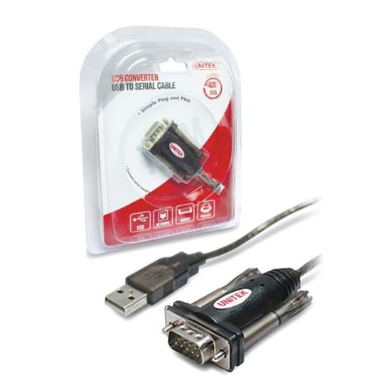 Unitek UNITEK 1.5m USB-A  to Serial DB9 RS232 Cable. Windows 10 Compatible. BF-810Y