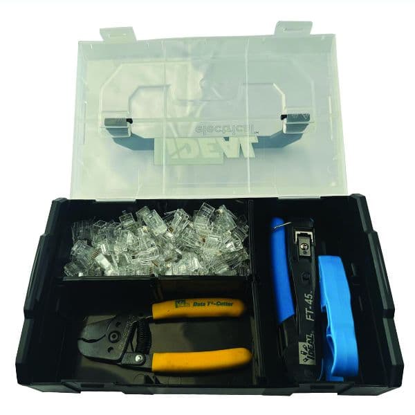 IDEAL INDUSTRIES FT-45 Cat 6 Unshielded Kit Containing 1x FT-45 Tool, 1x Prep-Pro Stripper, 1x Data 30-5018EU