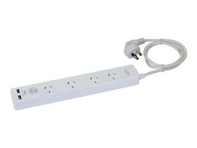 Dynamix DYNAMIX 4-way 10A Home & Office Powerboard with two USB 3.4A A14U