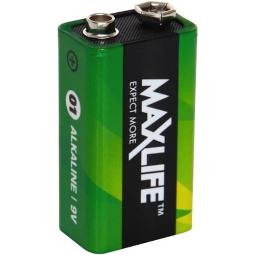 Maxlife MAXLIFE 9V Alkaline Battery 1 Pack Long Lasting Alkaline Formula. BAT9V-A1