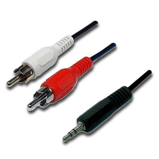 Dynamix DYNAMIX 10m Stereo 3.5mm Plug to 2 RCA Plug, Cable CA-2RCA-ST10