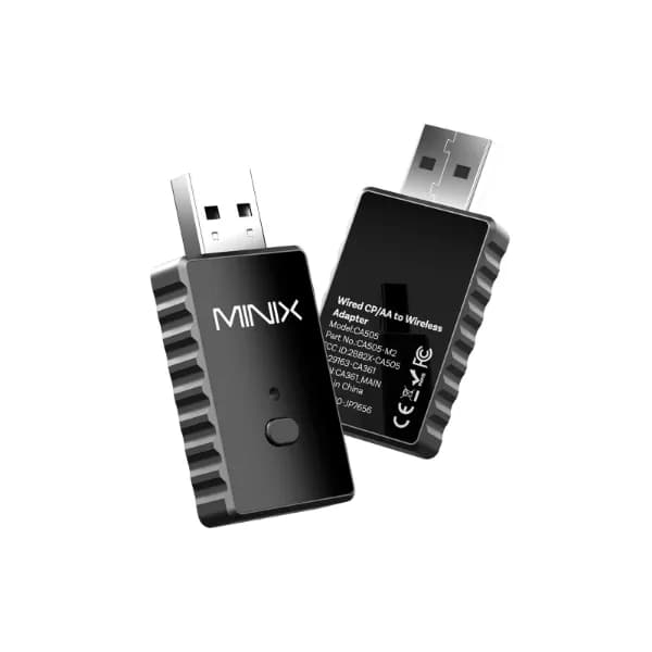 MINIX 2-In-1 Wired CarPlay / Android Auto To Wireless Adapter. Plug & Play CA505