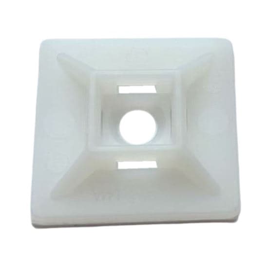 Dynamix 28 x 28mm Self Adhesive Natural Cable Ties Mount DY30CTMS