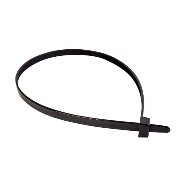 Dynamix 7.6 X 450mm UV Black Cable Ties Pack Of 100 540N/55.1kgs Tensile Strength DY4508B100