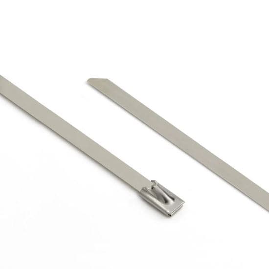 DYNAMIX 4.6 x 200mm 316L Stainless Steel Cable Ties Pack of 100 DYSS200X46