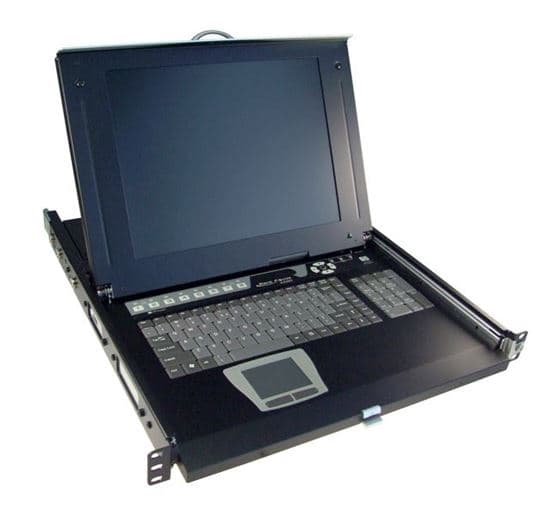 Rextron REXTRON All-in-1 Integrated LCD KVM Drawer. 8 Port, 19'' Screen Size. IURA108-19