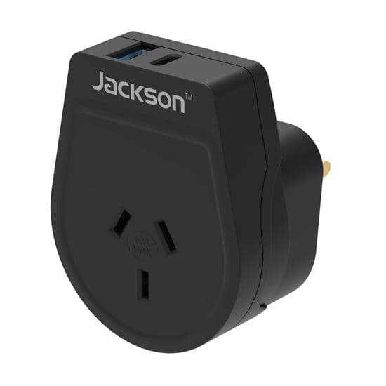 Jackson Outbound 20W PD Travel Adapter USB-A/C Ports NZ/AUS Plugs for PTA8811USBPD