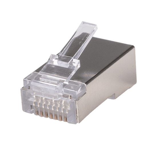 Dynamix DYNAMIX Cat6A RJ45 20pc Bag, 8P8C Modular Plug 15U' with insert. RJ-45-C6RSH-20