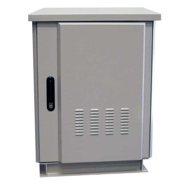 Dynamix 18RU Outdoor FreeStanding Cabinet. (800x800x18U) IP45 Rated ROD18-8X8GY