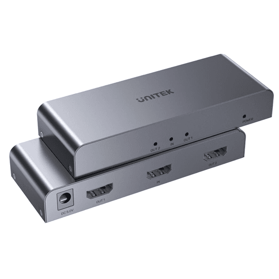 Unitek UNITEK 1-In-2-Out 4K HDMI 1.4 Splitter. Supports up to 4K@30Hz V1130A01
