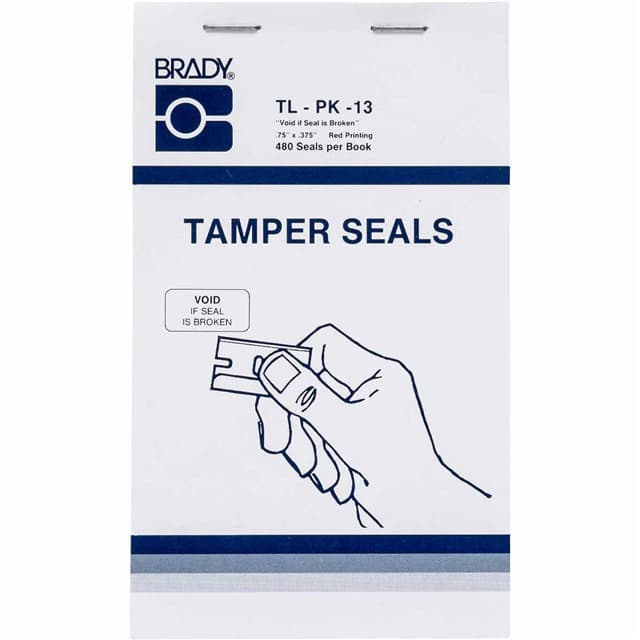 Brady Tamper Seal Vinyl Film Label 480 pack 474018