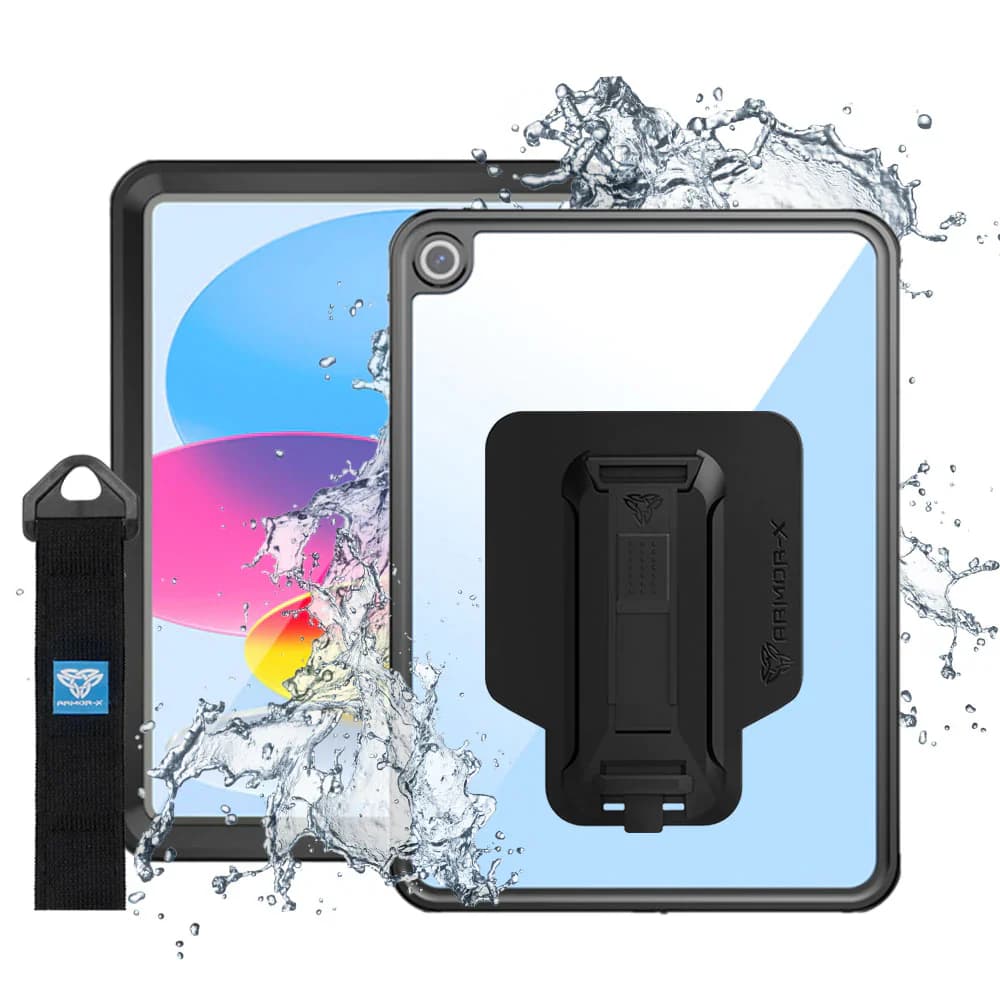 Armor-X Shockproof Case with Handstrap- Kickstand & X-Mount for iPad 494497