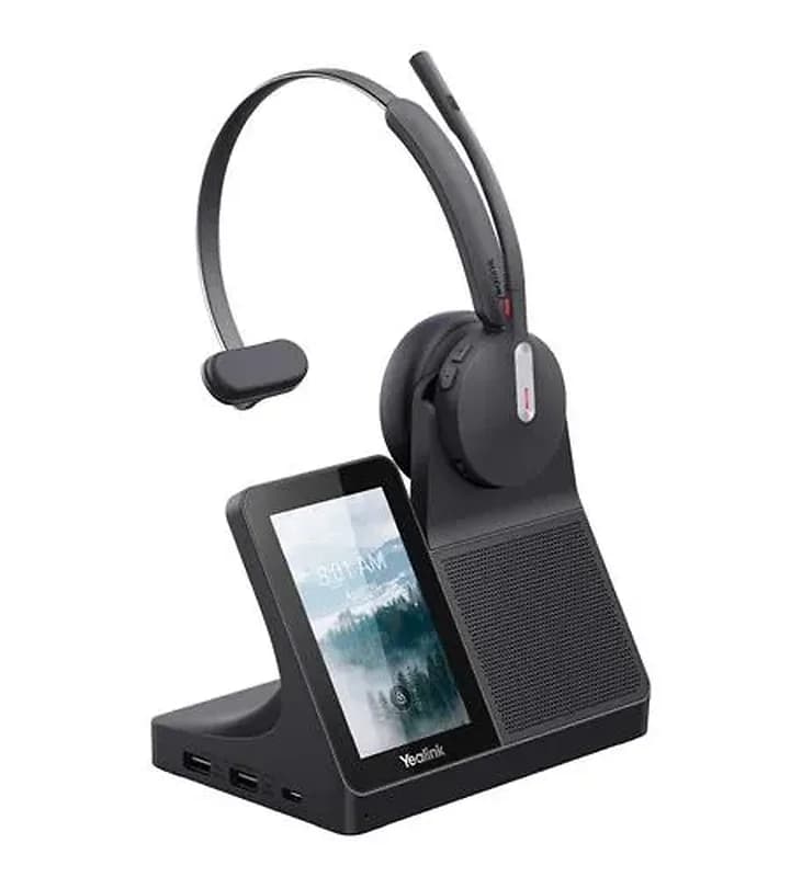 Yealink WH64 Workstation Mono DECT Wireless Headset - NFR # 513621