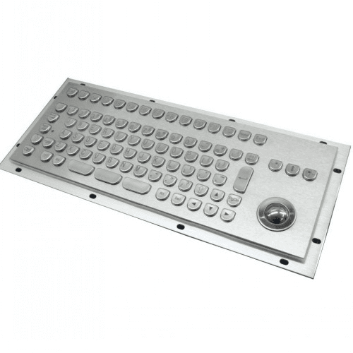 Inputel Inputel KB205 Stainless Steel Keyboard + Trackball IP65 - USB AS1807