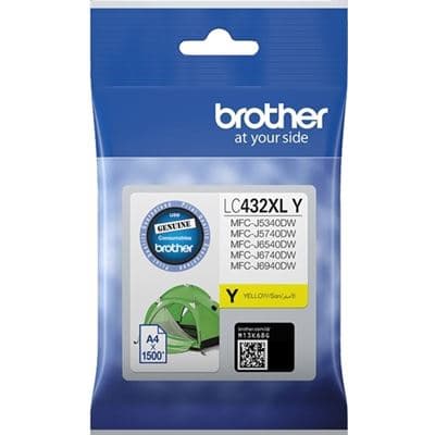 Brother Brother LC432XLY Yellow High Yield Ink Cartridge LC432XLY