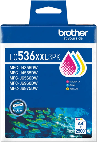 Brother Brother LC536XXL3PK 3 - Pack Ink Cartridge LC536XXL3PK