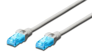 Digitus Digitus UTP CAT5e Patch Lead - 0.5M Grey CA9507A