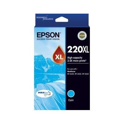 Epson Epson 220XL Cyan High Yield Ink Cartridge C13T294292