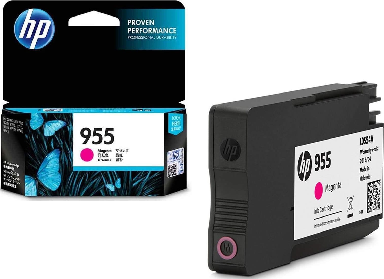 HP HP 955 Magenta Ink Cartridge L0S54AA
