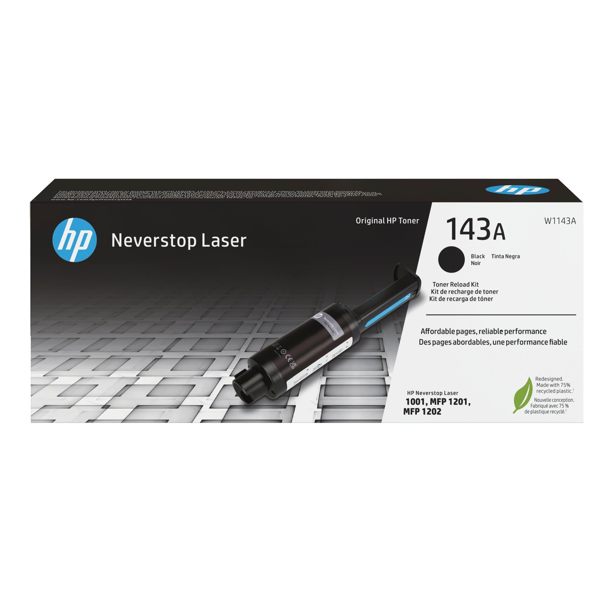 HP HP 143A Black Neverstop Toner Reload Kit W1143A