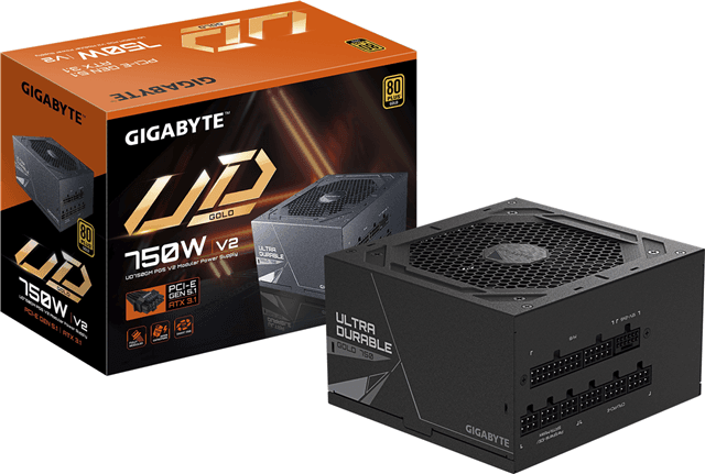 Gigabyte Gigabyte GP-UD750GM 750W ATX Gold Full Modular PSU 5yr wty HW7828