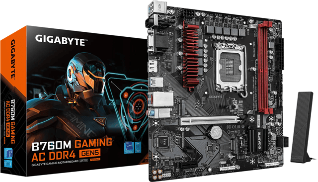 Gigabyte Gigabyte B760M Gaming AC DDR4 mATX Gen5 Motherboard MGI5182
