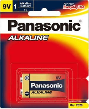 Panasonic Panasonic 9V Alkaline Battery 1 Pack PA4539