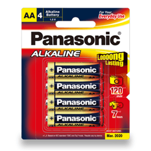 Panasonic Panasonic AA Alkaline Battery 4 Pack PA4575
