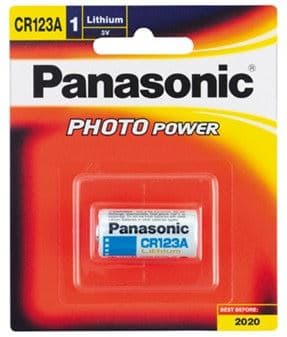 Panasonic Panasonic CR-123A Photo Lithium 3V Camera Battery 1 Pack PA4667