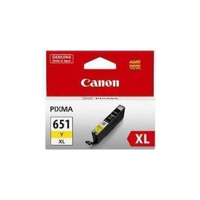 Canon Canon CLI651XLY Yellow High Yield Ink Cartridge CLI651XLYOCN