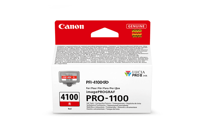 Canon Canon PFI-4100R Ink Red PWF1528