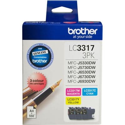 Brother Brother LC3317 CMY Colour Pack B3317CMY
