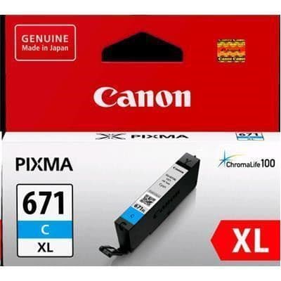 Canon Canon CLI671XL Cyan Ink Cart CI671XLC