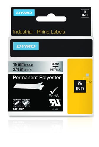 Dymo Dymo Rhino 19mm Perm Poly Metl DY18487