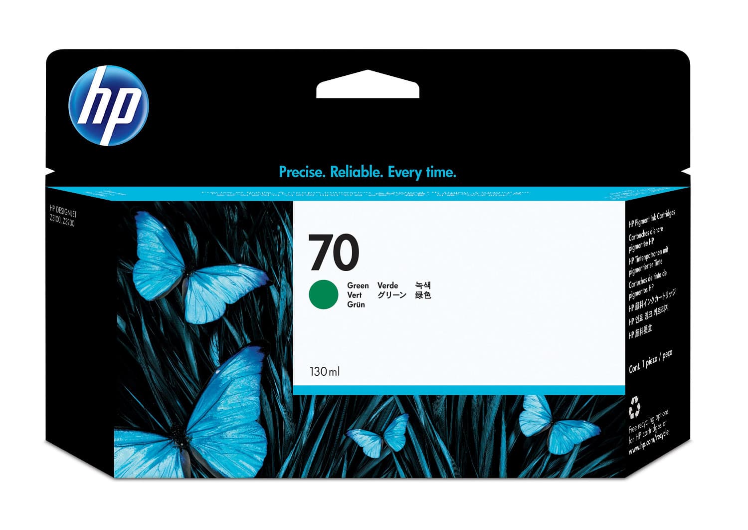 HP HP #70 130ml Green Ink C9457A HI70GN