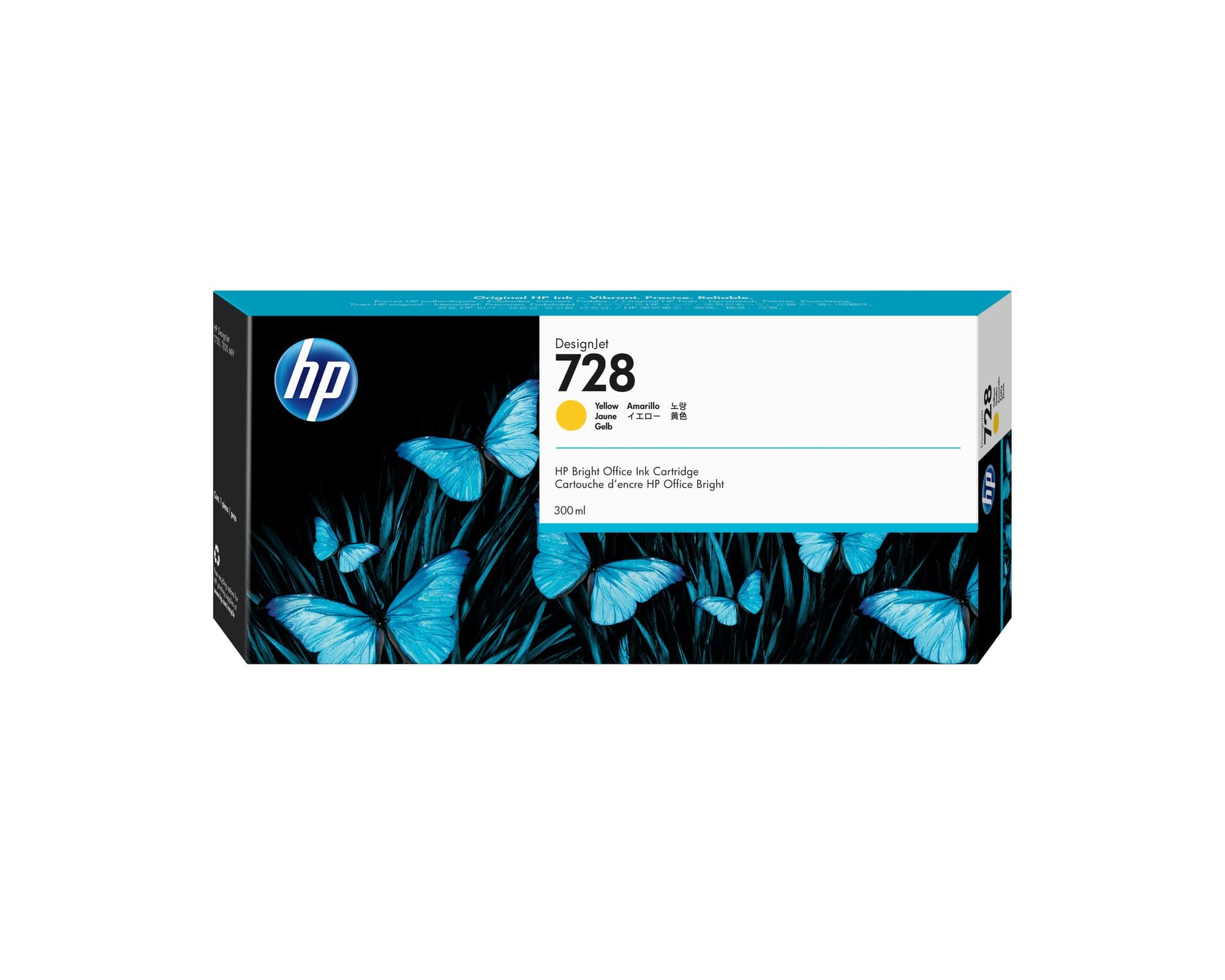 HP HP #728 300ml Yellw Ink F9K15A HI728300Y
