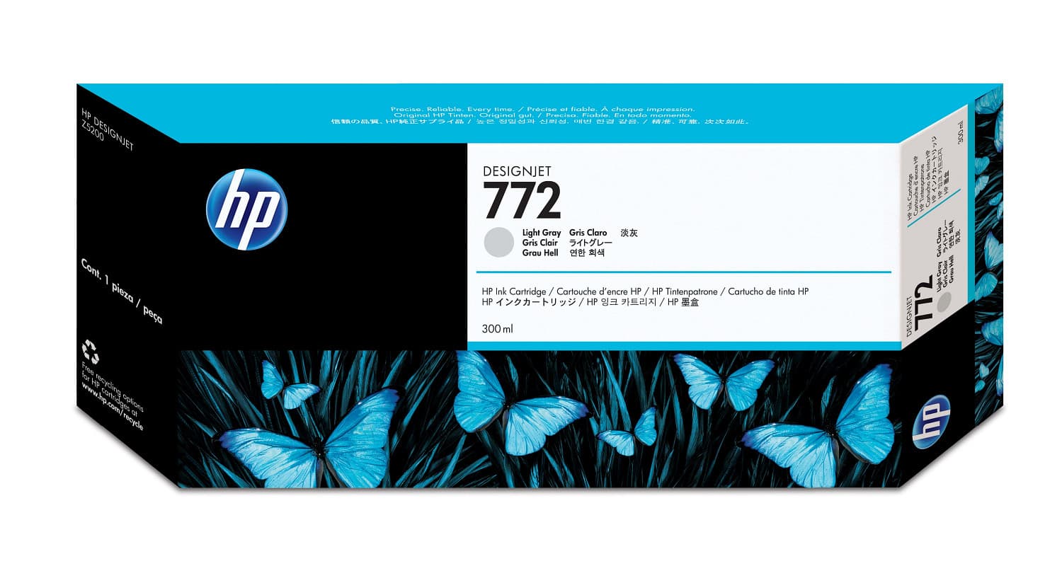 HP HP 772 300ml LgtGry Ink CN634A HI772LG