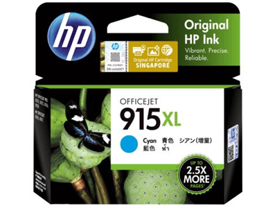 HP HP915XL Cyan Orign Ink 3YM19AA HI915CXL