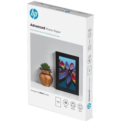 HP HP Advncd GLS  PP 10x15 9RR50A HPP9RR50A