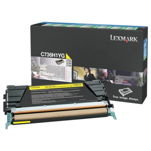 Lexmark Lexm C736 Yellow HY Toner LX736H1YG